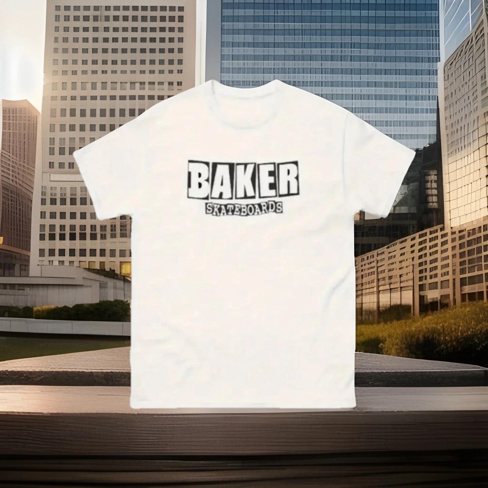 Skateboard T-Shirt - Mens L Large Baker Logo Cotton White M