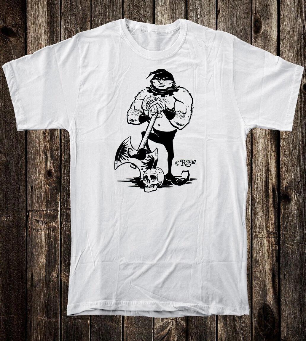 

Retro Hot Rod T Shirt Tee 100% Cotton Motorcycle Roth Studios Executioner skull S