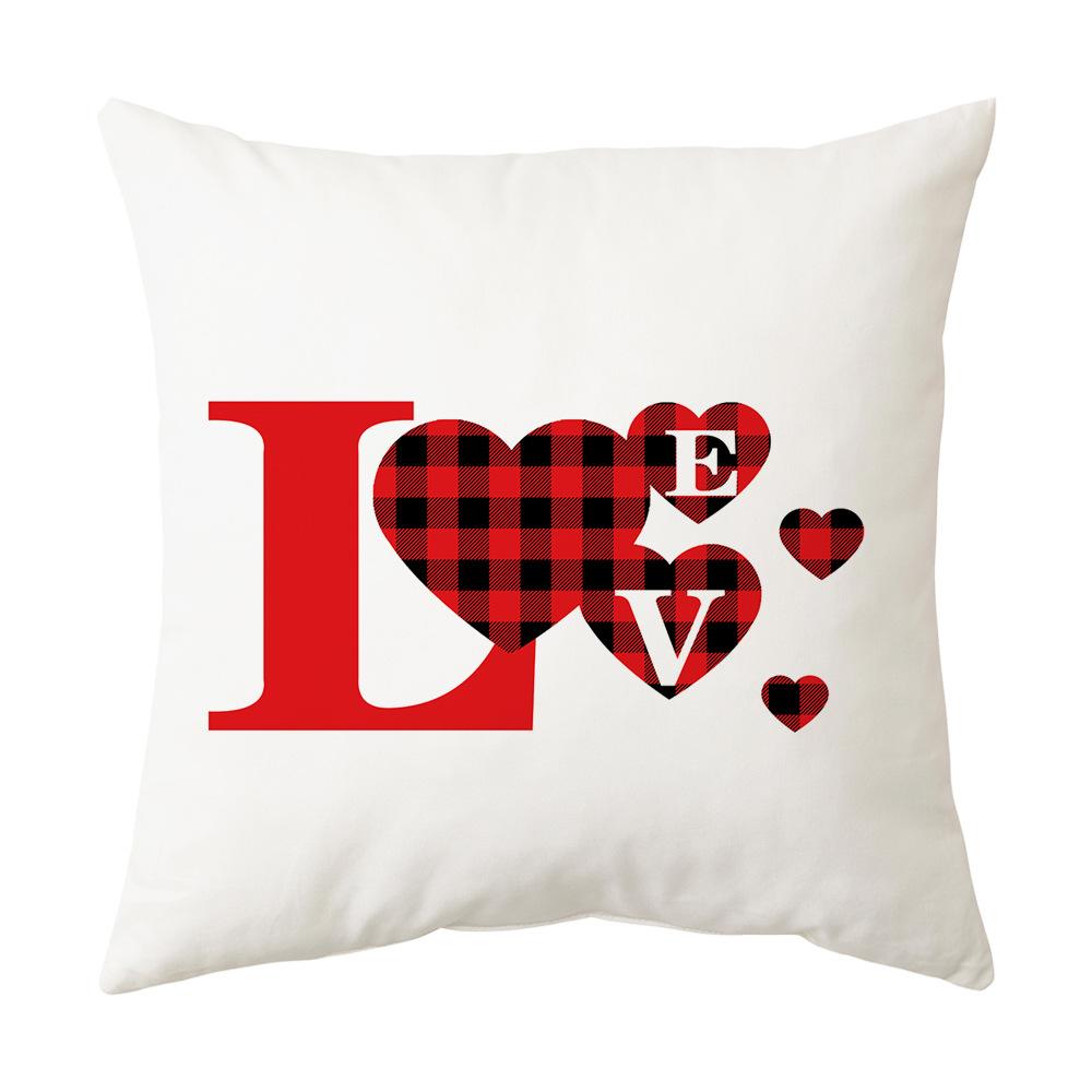 New Valentine's Day Pillow Cover Love Holiday Gift Pillow Home Cushion Cushion Cover