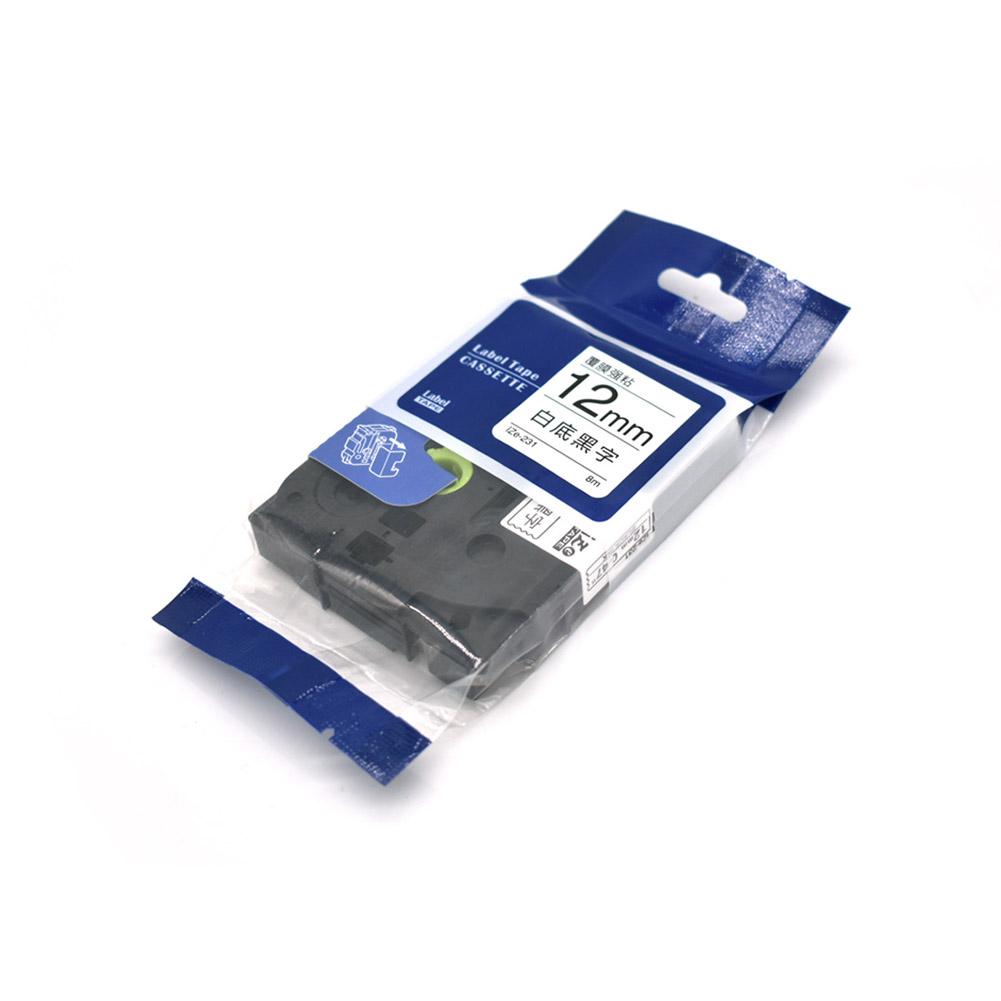 TZ231 Laminated Tape Label Paper for Brother Label Makers Printers