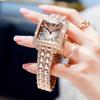 Fashion Full Diamond Square Roman Temperament Full Diamond Strap Diamond Inlaid Watch Women Personalized Watch Women