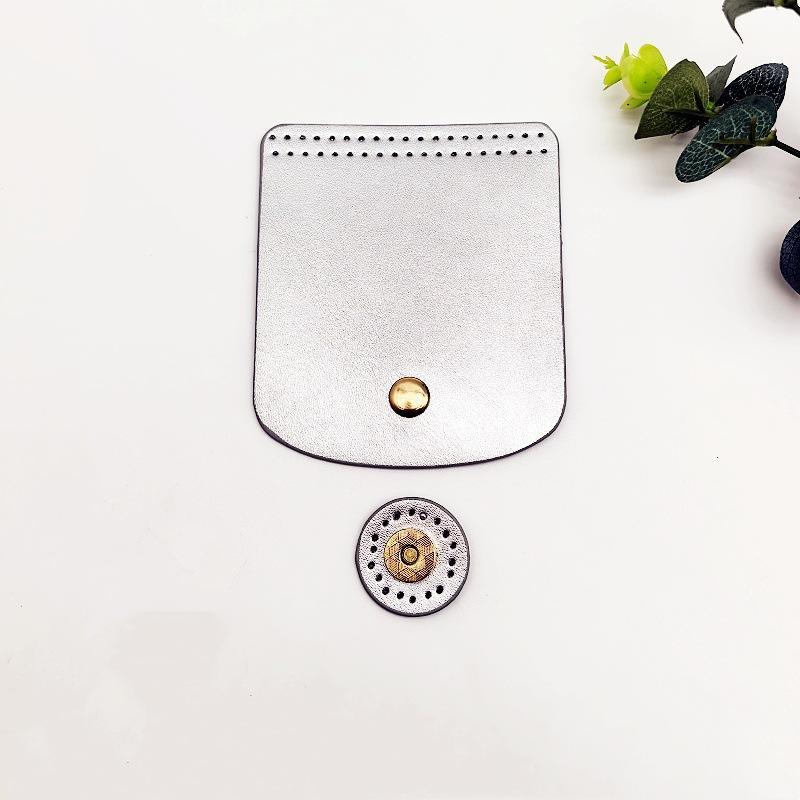 Bag Flap Cover Easy To Install PU Leather DIY Crochet Bag Accessories for Women Handmade Bag Replacement Parts