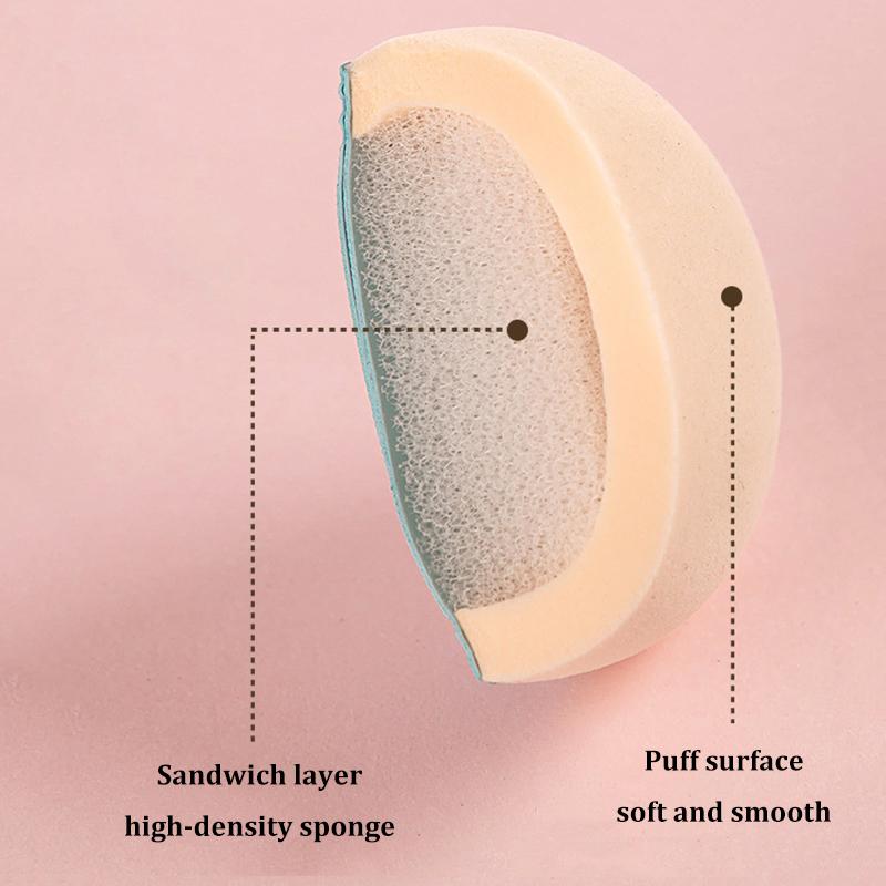 1/3Pcs Mini Finger Powder Puff Thicken Air Cushion Concealer Blusher Soft Makeup Sponge Wet Dry Use Facial Detail Beauty Tool