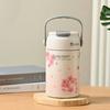 Insulated Hand-held Thermos Cup 316 Stainless Steel Straw Thermal Water Bottle  Practical Gift