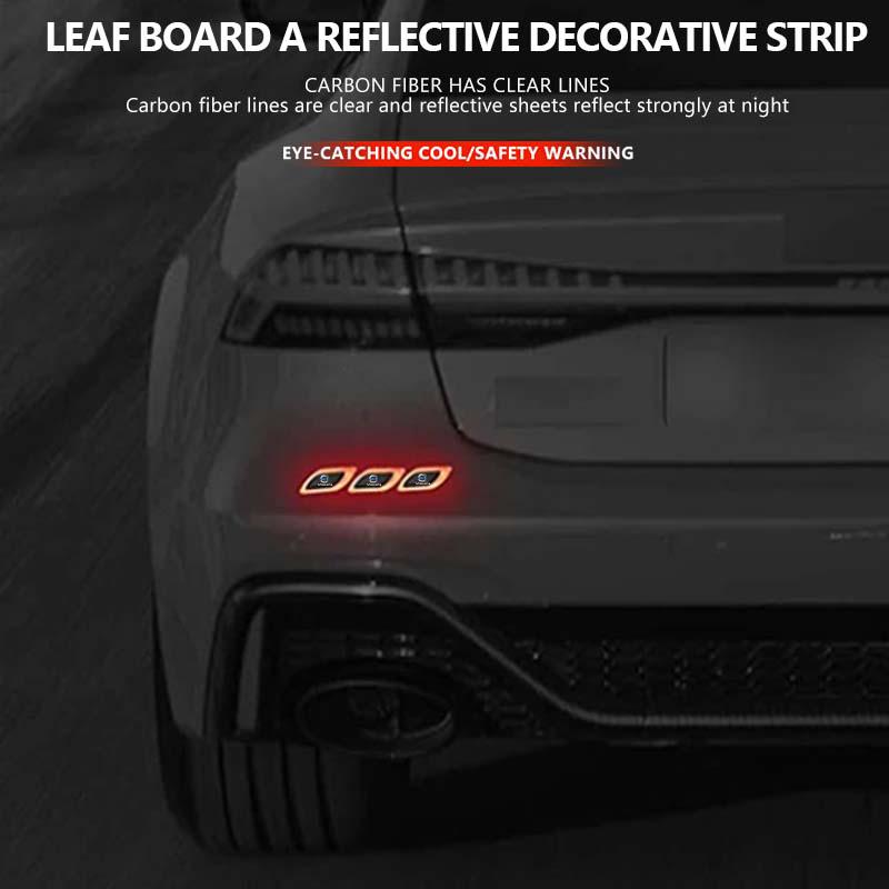 6pcs Car Door Decor Strip Anti-collision Reflective Stickers For Volvo V50 S60 XC60 S40 XC40 XC90 V70 XC70 C30 V40 V60 ari963