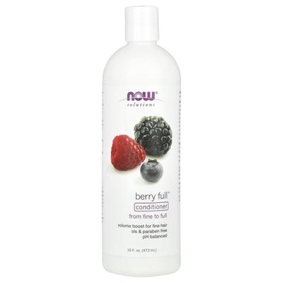 NOW Foods, Solutions, Berry Full Conditioner, From Fine To Full Hair, 16 Fl Oz (473 Ml)