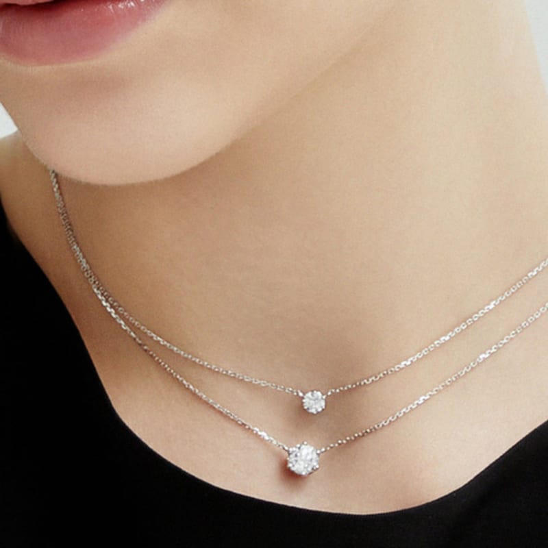 J.ESTINA WHITEMOND 3-piece Necklace (JJLJNQ4BS350SW420)