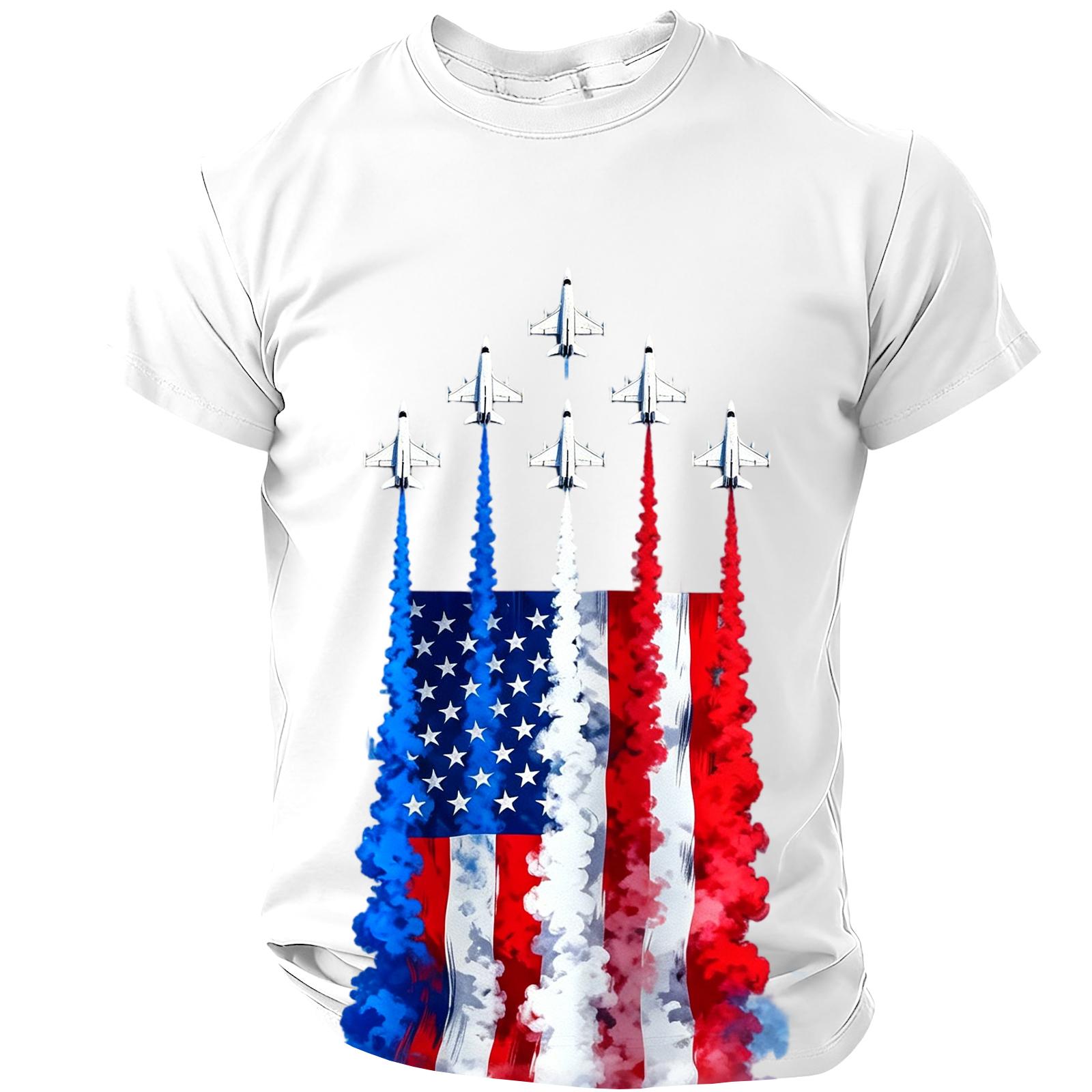

Men s Casual Round Neck Lightweight Breathable Short-Sleeve Top XXXL білий