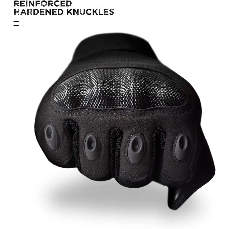 Rękawice taktyczne męskie samoobrona paintball airsoft walka motocyklowe twardy knykieć pełny palec rękawice rowerowe sportowe odporne na zużycie