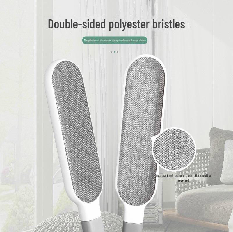 Double-Sided Electrostatic Hair Remover & Suction Brush