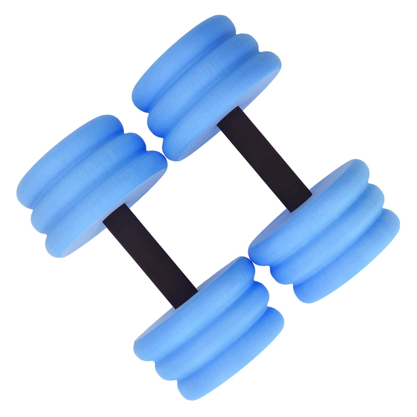 2pcs Floating Dumbbell EVA Thread Design Exercise Dumbbell for Fitness Swimming
