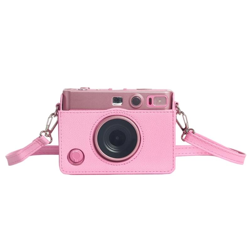 Stylish PU Leather Camera Bag for MiniEVO Camera Case Shoulder Bag with Soft AntiScratch Lining for Travel Photography