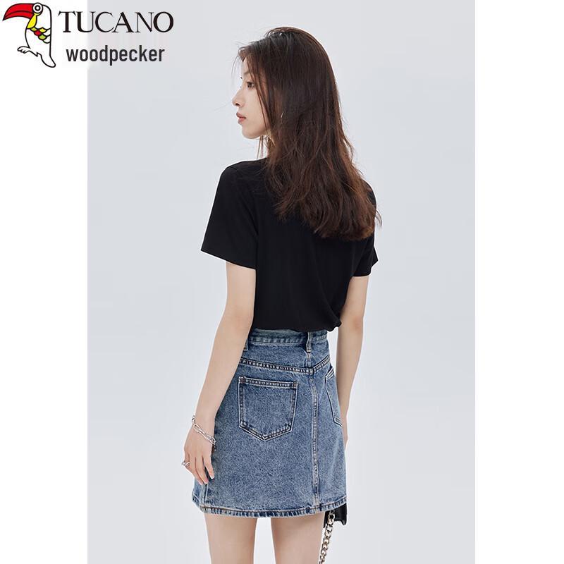 Woodpecker Women's Pure Cotton Loose Fit Short Sleeve T-Shirt