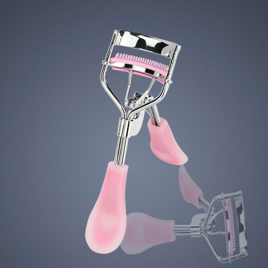 Women Eyelash Curler with Rubber Handle Natural Long Lasting Professional Lashes Curling Tools Volumizing Precise Control Eye Lash