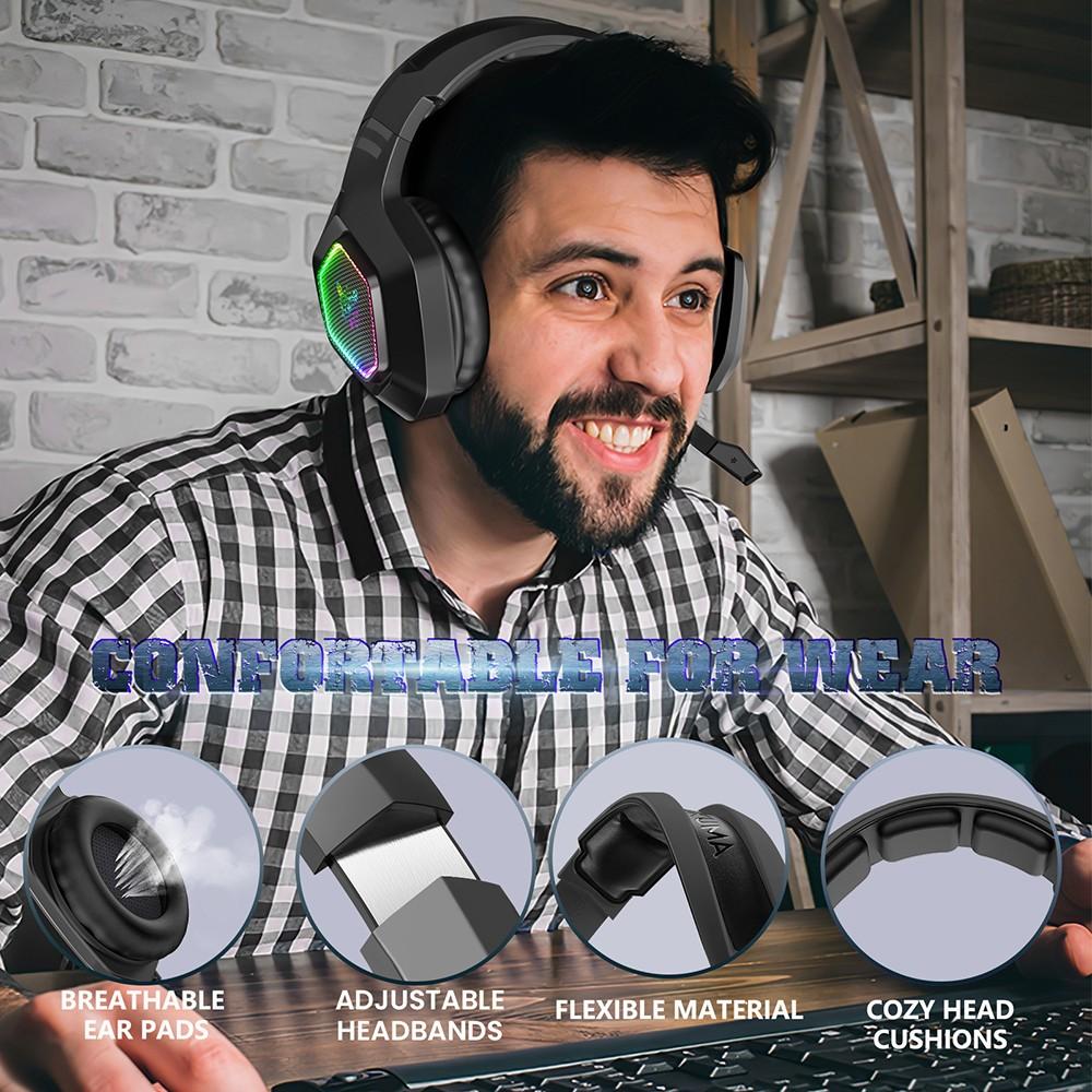ONIKUMA K10 Kabelgebundene Kopfhörer Gaming-Headset