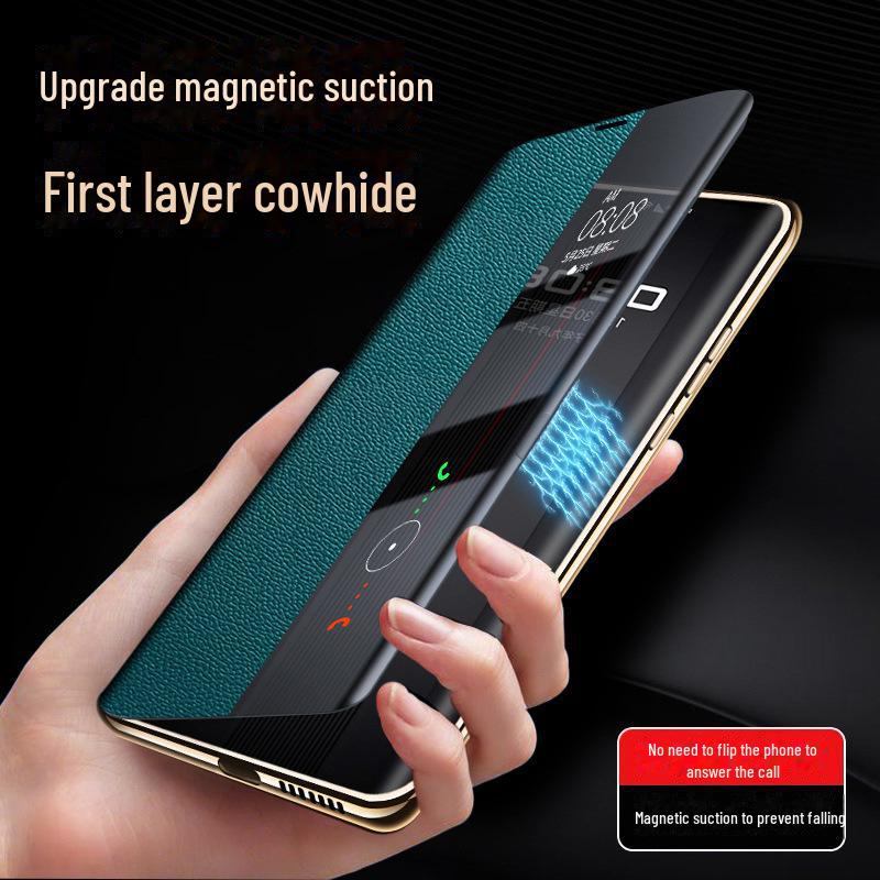 

Huawei Mate50RS Porsche Leather Case Flip Cover for Mate50E/Mate50Pro Mate50E