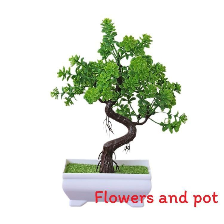 

Artificial Miniature Plant With Pot For Office Decor And Photography Scene Green