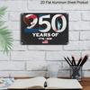 2D Flat, 1pc 250 Years of 1776-2026 Aluminium Sign 8x12 Inch - Patriotic Bald Eagle & Statue of Liberty Design, USA Flag Accent, 250th Anniversary
