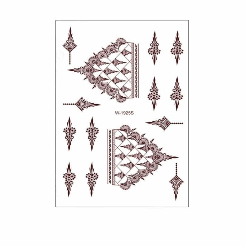Mehndi Designs Henna Tattoo Stickers Flower Hand Tattoo Body Art Sticker  Music Festival