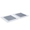 2PCS Air Vent Cover White Color Aluminum Mesh Square Shape Ventilation Register Cover for Attic Garage Ceiling