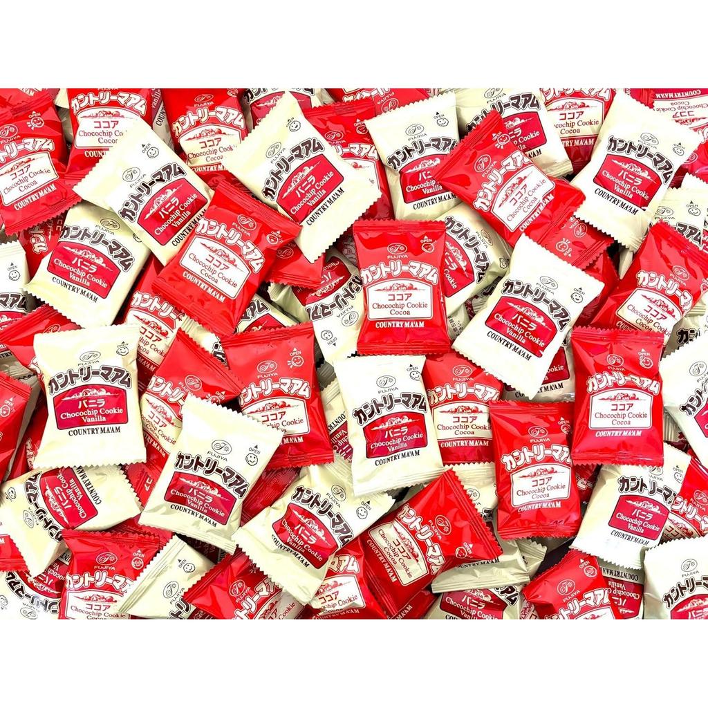 Country Maam 108 bags bulk assorted (vanilla cocoa) over 1kg large capacity snacks treats gifts parties various events Fujiya