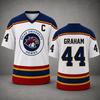 Off Campus Briar University Jersey Graham 44 22 DI LAURENTIS 66 Tucker46 T-shirt V-neck Short Sleeve Men Women Hockey Jersey Top