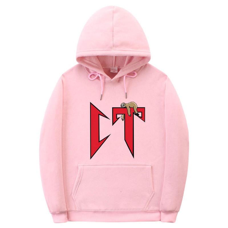 Unisex Oversized Hooded Sweatshirt With Printed Design Ribbed Hem Loose Fit Long Sleeve Cotton Pullover Winter