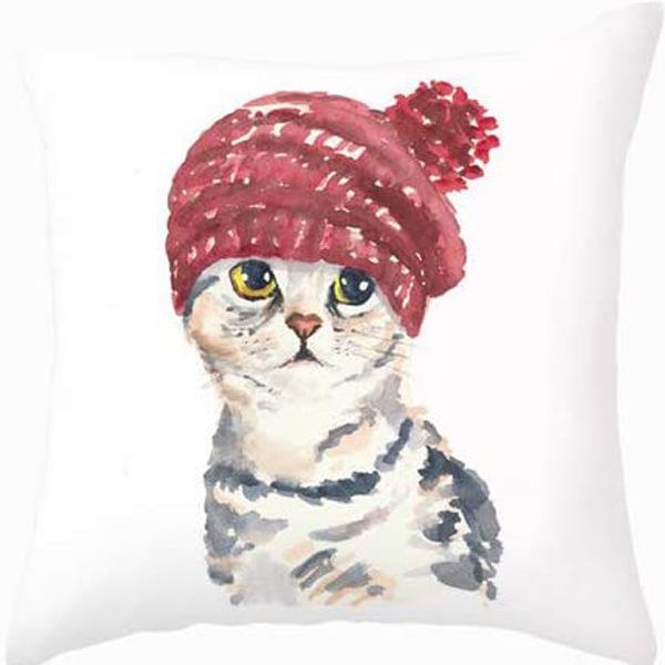 Nordic Cartoon Animal Pillow Cover Cute Printed Linen Pillow Home Ornament Sofa Car Premium Durable Quality Useful