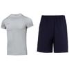 Crew Neck Pullover Short Sleeve T-Shirt Mid Rise Breathable Shorts Casual Sports Set Men Sets 23500506-011+24500201-409
