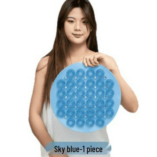 Silicone Back Scrubber with Suction Cups - Easy-to-Use Bath Brush for New Users