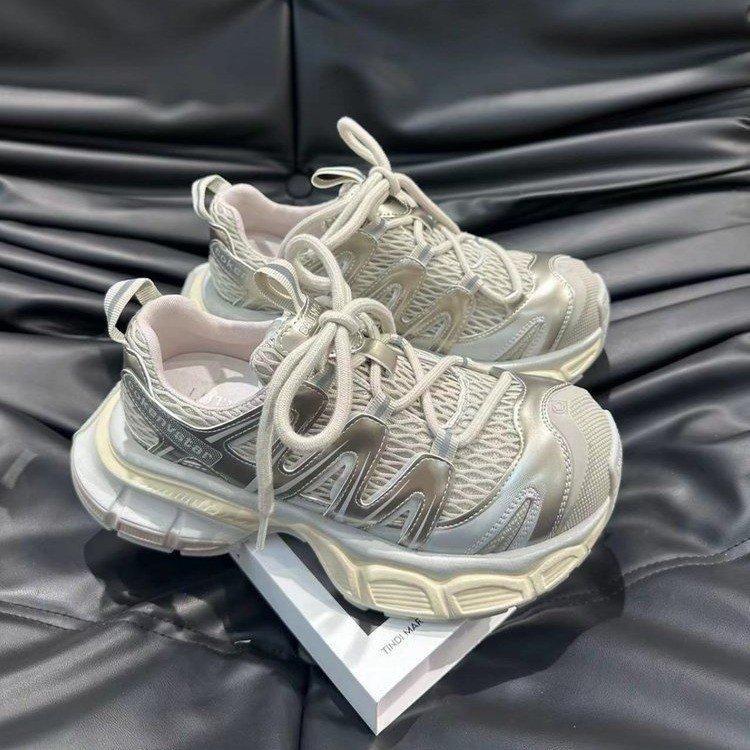 Elope with Love~ Ultra Light Giant Soft Platform Daddy Shoes Women's 2025 Summer Breathable Mesh Shoes Big Head Casual Sneakers