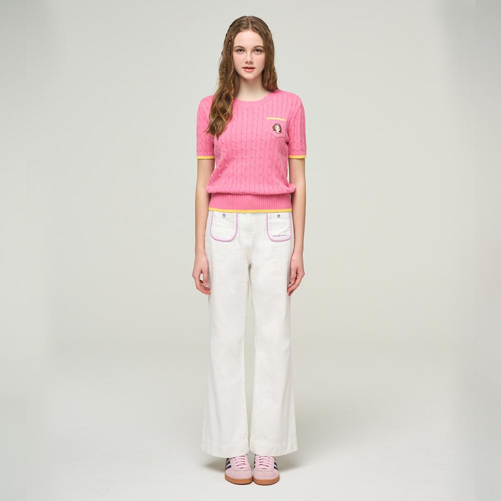 Yugsimwon Pocket Wide Pants F White