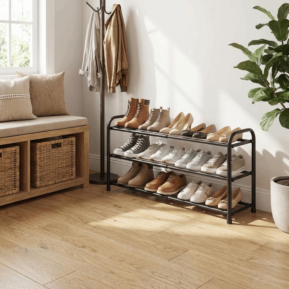Adjustable Storage Shoe Storage Organizer Flexible Storage Adjustable Shoe Rack Doorway