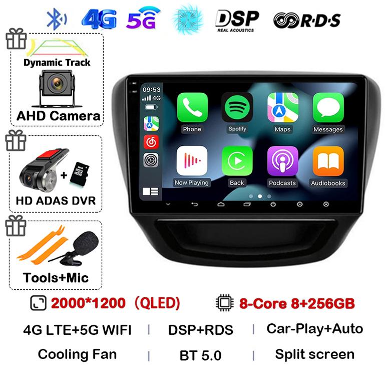 Android 14 Carplay Auto Car Radio For Chevrolet Cavalier 2016 2017 2018 Multimedia Stereo Video Player GPS 4G+WIFI BT 360 Camera