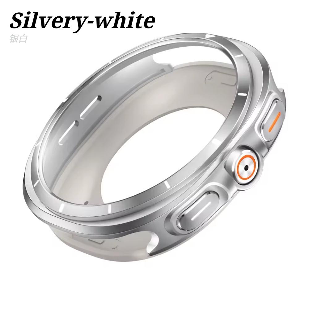 Schutzhülle aus Aluminiumlegierung für Samsung Galaxy Watch 8, Metallgehäuse, Zubehör, Hartrahmen, Metall-Schutzstoßstange für Samsung Galaxy Watch 8 (44 mm, 40 mm)