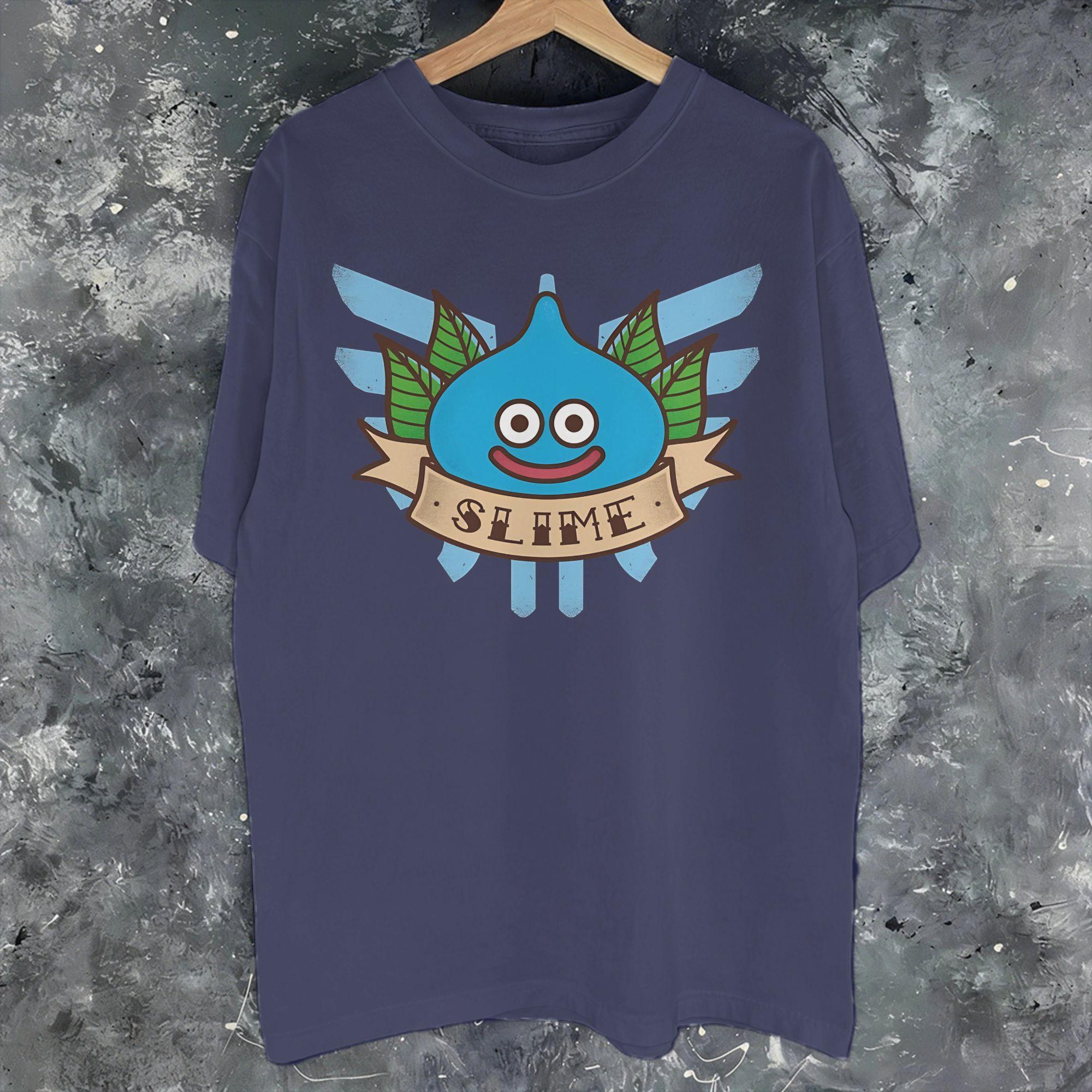 

Unisex Women Graphic Printing Dragon Quest slime T Shirt Tee Cotton Tshirts Clothing S
