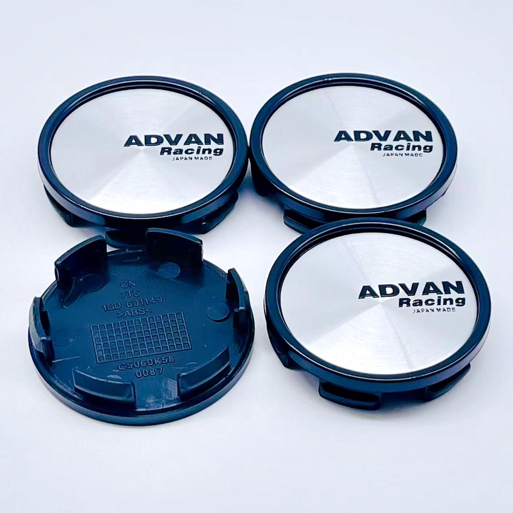 4PCS/Lot High Quality 58MM Car Wheel Center Hub Caps for ADVAN Racing WHEEL Emblem Logo Car Styling Accessories