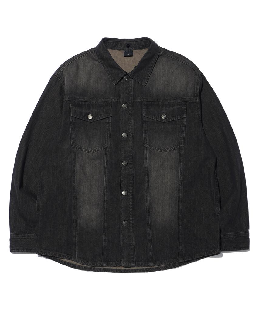 Eonoideu Double Pocket Denim Shirt Lp3Yu681_Black