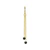 Charm Chain With Black Zircons - Gold - D-071 20 Mm