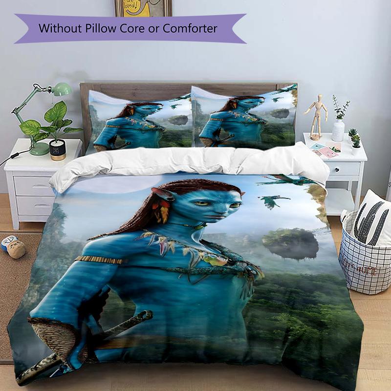 Avatar World Adventure Print 3Pcs Bedding Setduvet Cover With 2 Bedropillowcase Home Birthday Gift