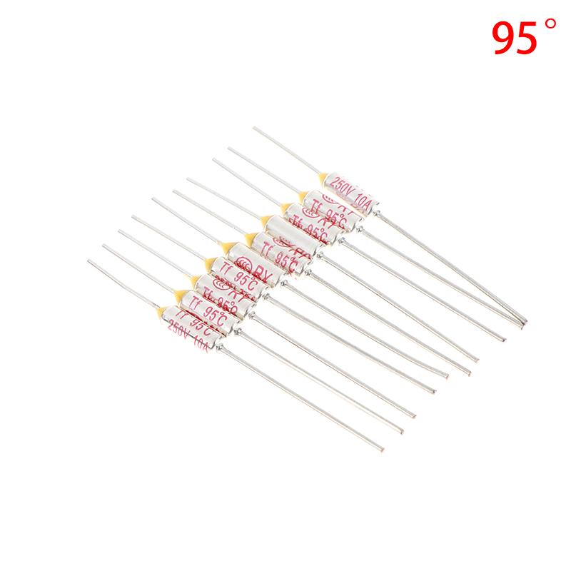 10 Stück Reiskocher Überhitzungssicherung Tf Thermosicherung Ry 10A 15A 250V Temperatur 72C 85C 95 110C 130C 135C 142C 145C 280C 285C 300C