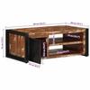VidaXL Table basse multicolore 90x50x36 cm bois de récupération massif, table latérale, table de salon, table d'accent, bout 4013554