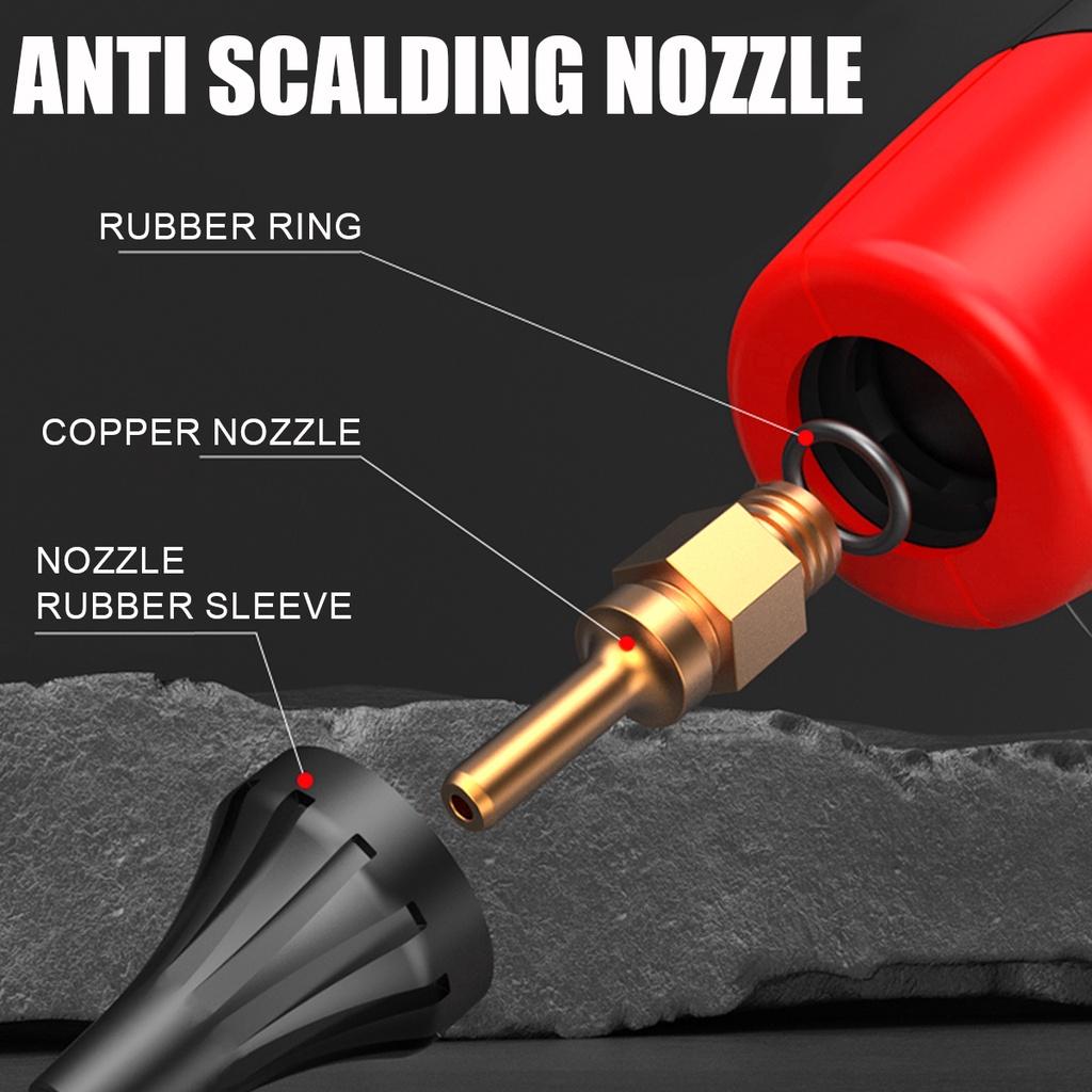 2000W 688VF Cordless Hot Melt Glue Gun Rechargeable Li-ion Battery High Power Home DIY Repair Tool For Battery 18V