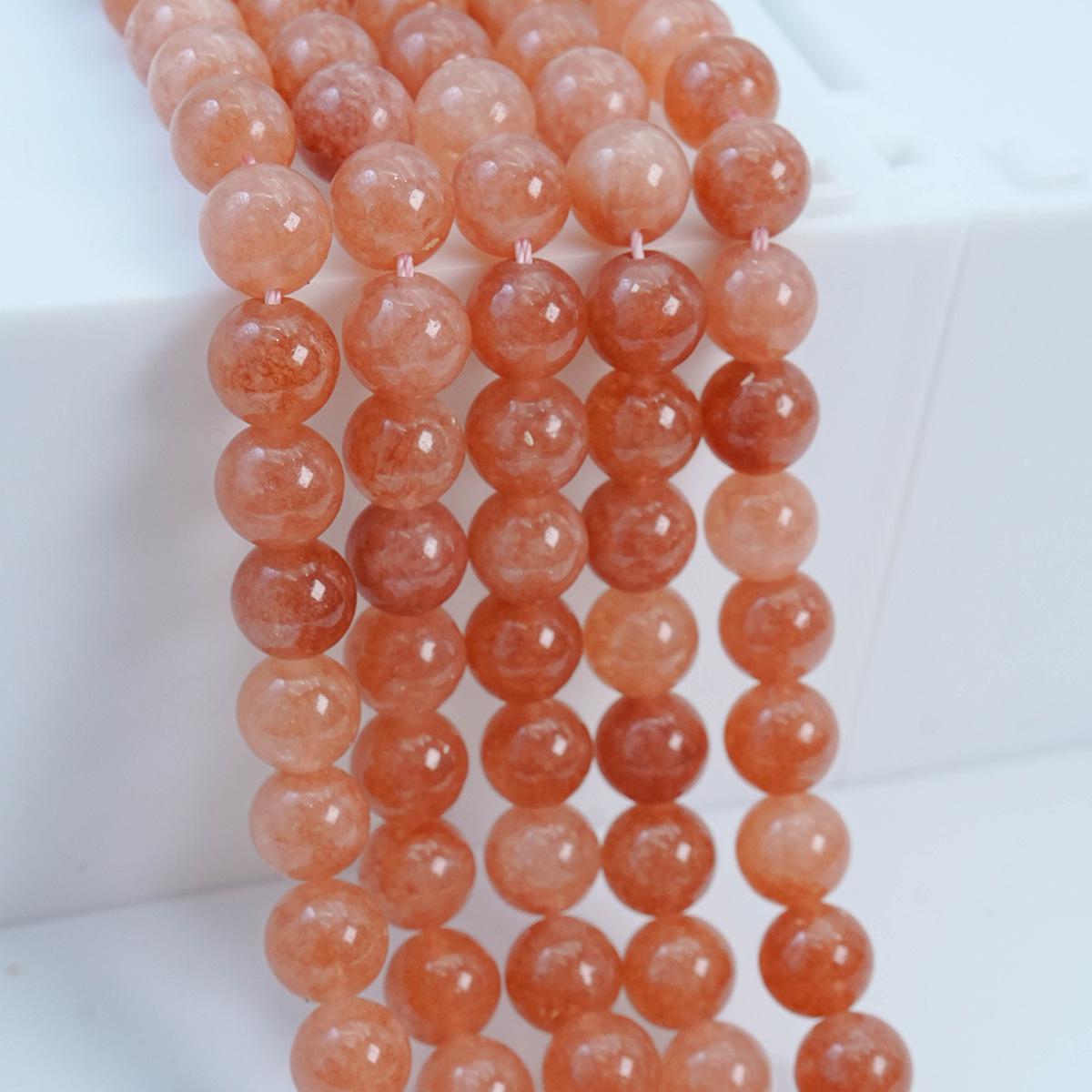 

Оптимизированные белые бусины из натурального камня для самодельных браслетов из бисера 8mm round beads (47 pieces)