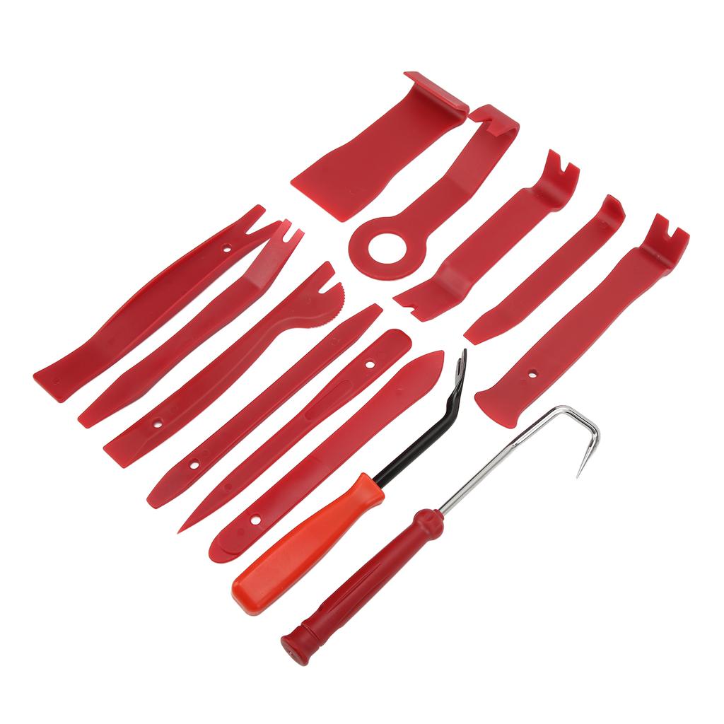 13pcs set Car Auto Trim Removal Tool Kit Red with 5in Screw Driver  Oil Seal Fastener Remover Oxford Bag