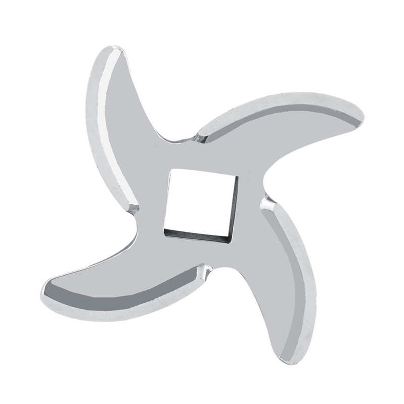Meat Grinder Blade 4 Stainless Steel Blades Square Hole Meat Grinder Knife Home Kitchen Mincer Parts Accessories