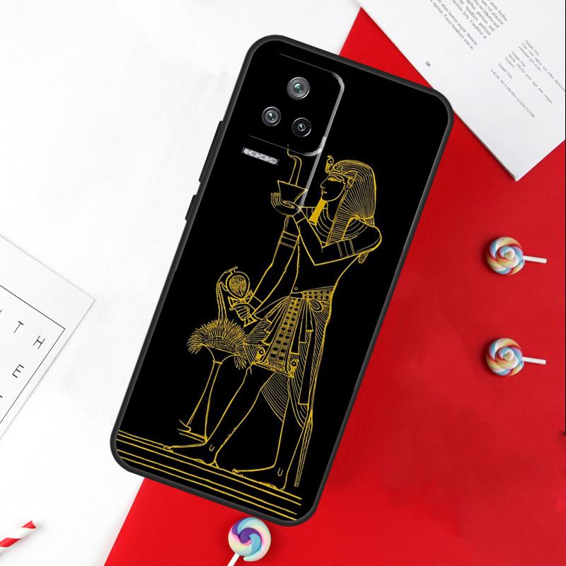 Egypt Nefertiti Anubis Ankh Cover For Xiaomi 11T 12T 13T 14T Pro 13 14 15 Ultra POCO X7 Pro X3 X5 X6 F5 F6 M6 Pro Case