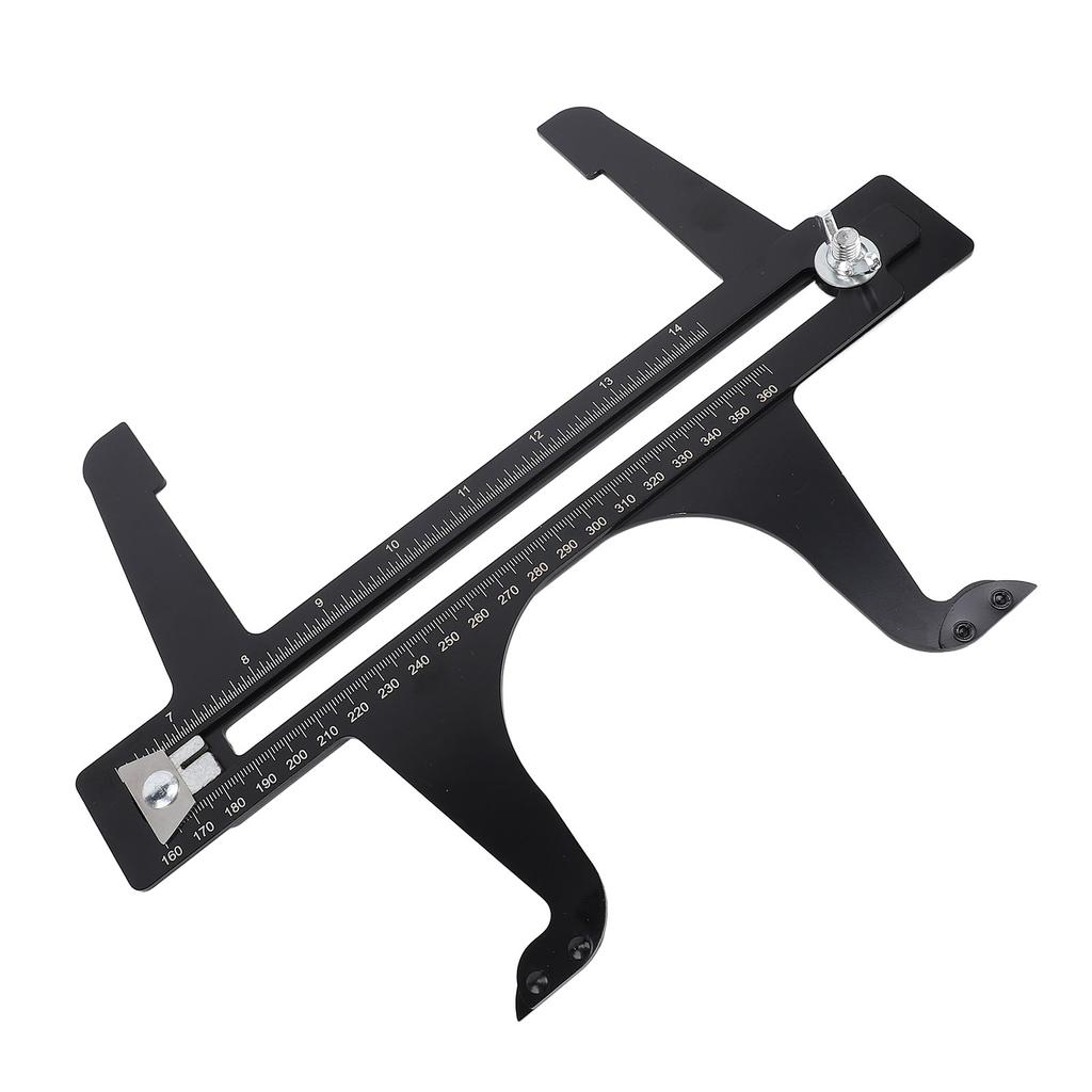 Brake Resetting Gauge Tool 6.5-14.25in Double Scale Stainless Steel Brake Drum Measuring Resetting T