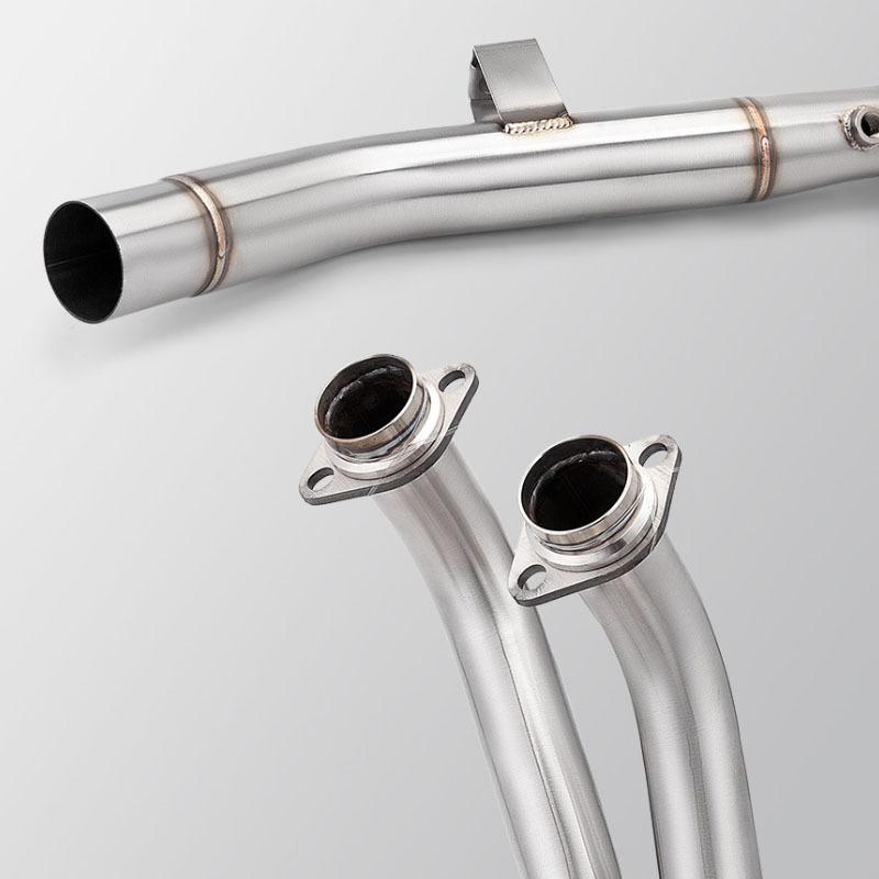 For Yamaha Tenere 700 2019-2025 Motorcycle Exhaust Header Pipe with Heat Shield Slip-On Mid Link Pipe Escape Moto