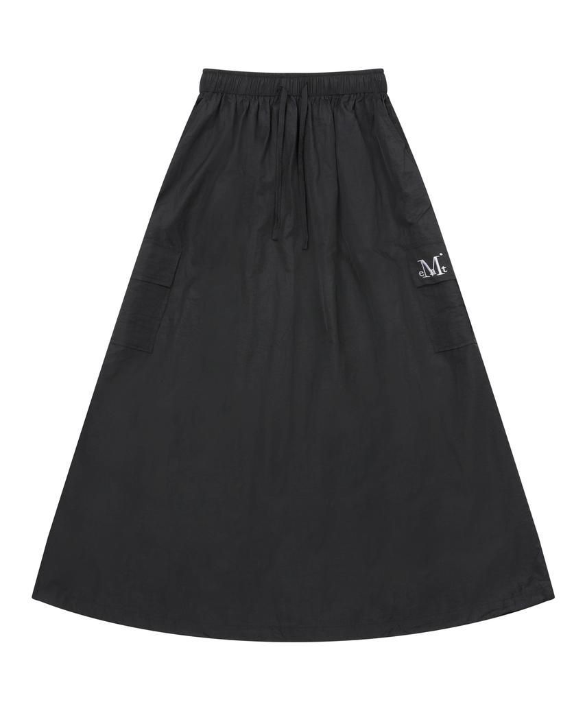 Mucent Airy Cargo Elastic Long Skirt (2 Colors)